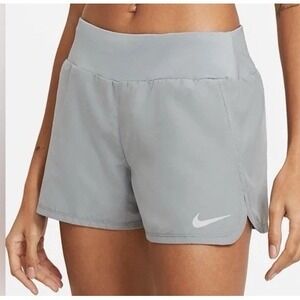 Nike Women's Dri-Fit Crew Running Shorts Lined Drawstring CJ2400-097 Size S